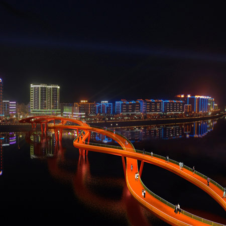 Nanhe River Landscape Bridge by WXY Architecture Nanhe River Landscape Bridge by WXY Architecture