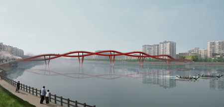 Nanhe River Landscape Bridge by WXY Architecture Nanhe River Landscape Bridge by WXY Architecture