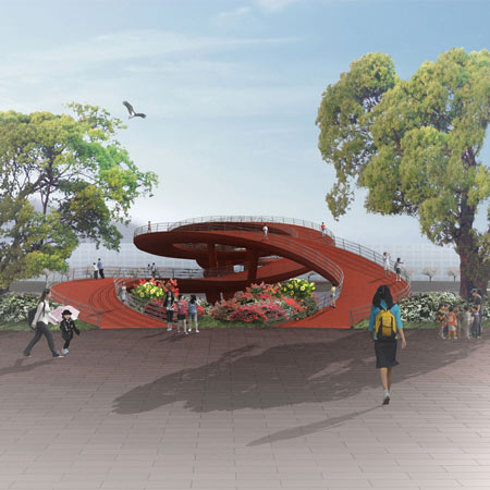 Nanhe River Landscape Bridge by WXY Architecture Nanhe River Landscape Bridge by WXY Architecture