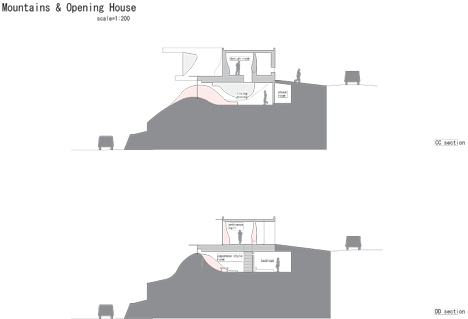 Mountains and Opening House by EASTERN Design Office Mountains and Opening House by EASTERN Design Office