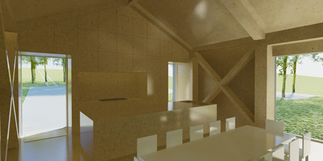 Balancing Barn by MVRDV - kitchen Balancing Barn by MVRDV - kitchen