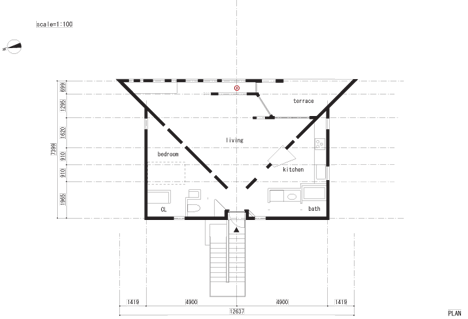 A House Awaiting Death by Eastern Design Office