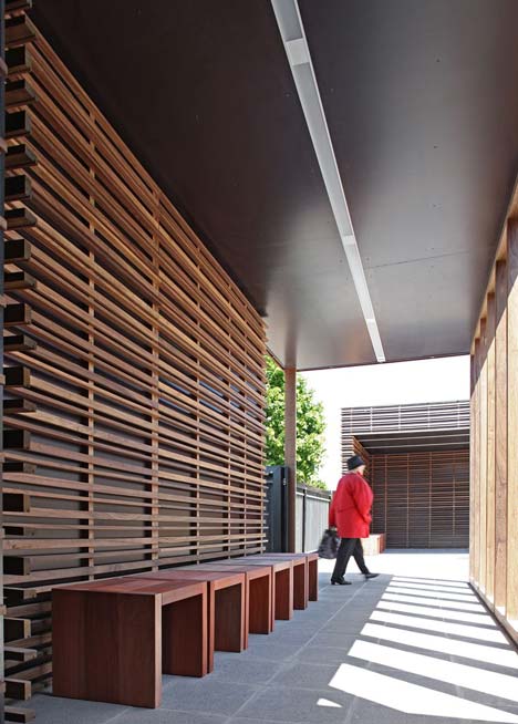 Entrance Pavilion Cemetery Blankenberge by Hansteerds Architectuur Entrance Pavilion Cemetery Blankenberge by Hansteerds Architectuur
