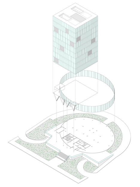 Zaisa Office Tower by Hoz Fontán Arquitectos