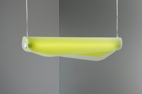 Algae lamp by Christian Vivanco