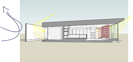 House with a Concrete Louver by StudioGreenBlue