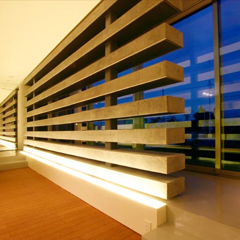 House with a Concrete Louver by StudioGreenBlue 