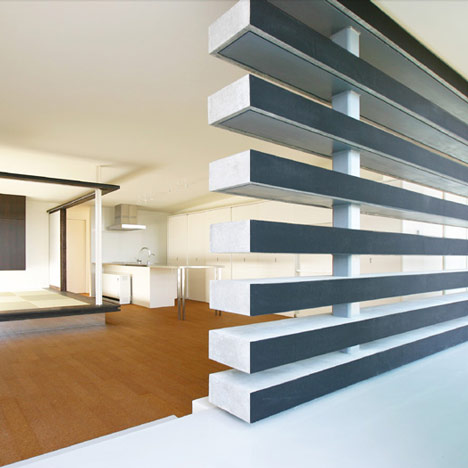 House with a Concrete Louver by StudioGreenBlue 