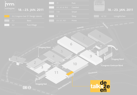 Dezeentalks at imm cologne map