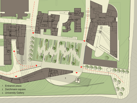 BGU University Entrance Square and Art Gallery by Chyutin Architects BGU University Entrance Square and Art Gallery by Chyutin Architects