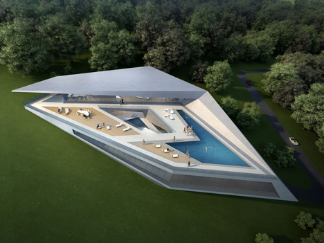 Dezeen_Zaha_Hadid_Architects_Dubrovnik_Rock04 Prototype villa for golf and spa club, Dubrovnik by Zaha Hadid Architects
