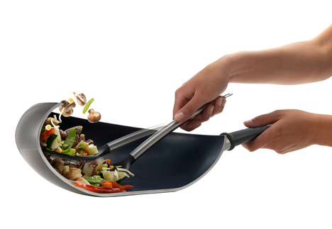 Boomerang Wok by Nikolai Carels for Royal VKB Boomerang Wok by Nikolai Carels for Royal VKB