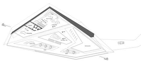 Concept villas for golf and spa resort by Zaha Hadid Architects Rock Concept villas for golf and spa resort by Zaha Hadid Architects Rock