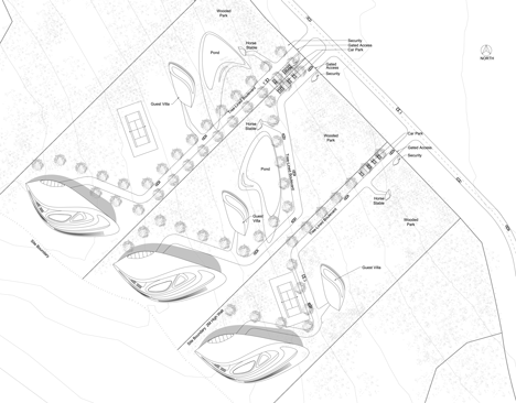 Concept villas for golf and spa resort by Zaha Hadid Architects Shell Concept villas for golf and spa resort by Zaha Hadid Architects Shell