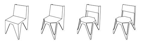 Bone Chair by Julien de Smedt Architects