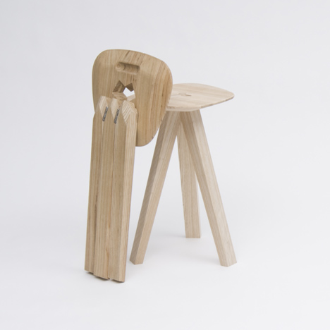 Folding Stool by Jack Smith Folding Stool by Jack Smith