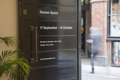 Dezeen Space at 54 Rivington Street Dezeen Space at 54 Rivington Street