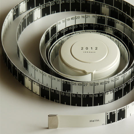 Measure calendar by Hiroyuki Miyake Measure calendar by Hiroyuki Miyake