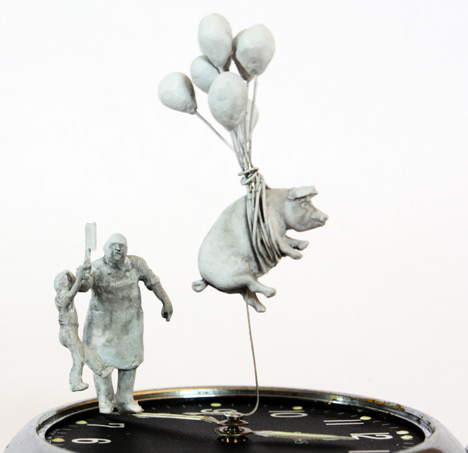 Watch sculptures - Moments in Time by Dominic Wilcox