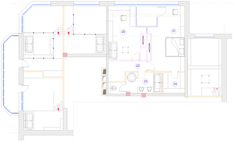 Multi-level apartment by Peter Kostelov Multi-level apartment by Peter Kostelov