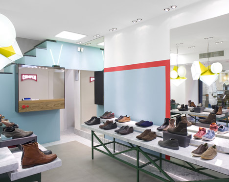 Camper store in Rome by Doshi Levien Camper store in Rome by Doshi Levien