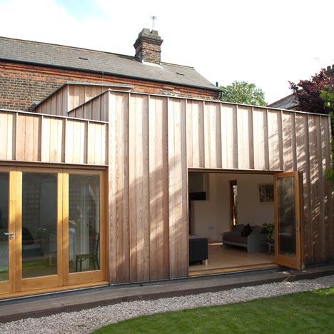 Timber Fin House in Walthamstow by Neil Dusheiko Architect