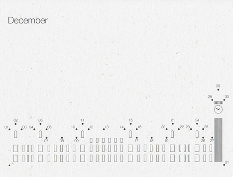 Dot to Date Calendar by Dan Usiskin at The Temporium