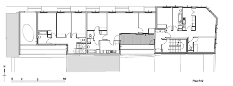 8 dwellings, 4 artist studios and 1 retail area by Charles-Henri