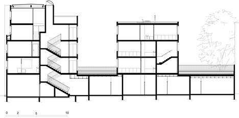 8 dwellings, 4 artist studios and 1 retail area by Charles-Henri
