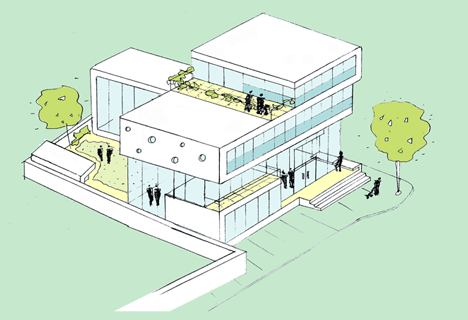 Redbridge Welcome Centre by Peter Barber Architects