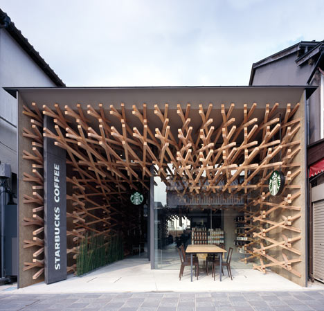 Starbucks Coffee at Dazaifu Dazaifu Tenman-gū by Kengo Kuma and Associates