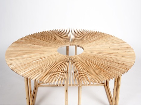 Fan Table by Mauricio Affonso at Ventura Lambrate