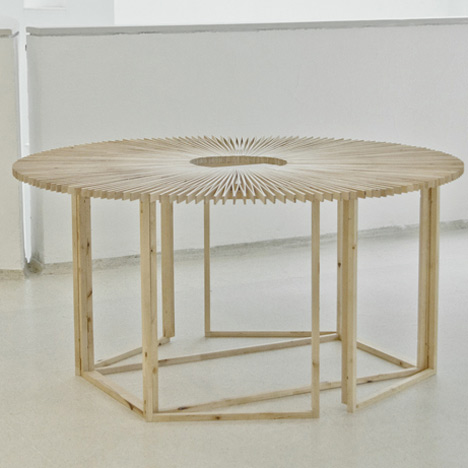 Fan Table by Mauricio Affonso at Ventura Lambrate