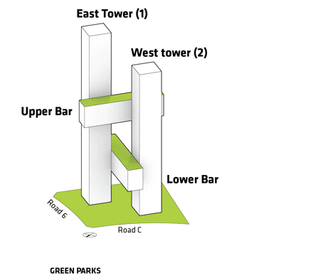 Cross Towers by BIG