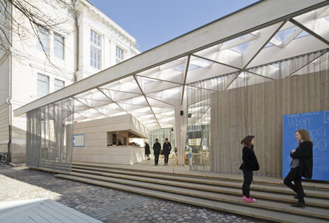 The World Design Capital Helsinki 2012 Pavilion by Aalto University Wood Studio students