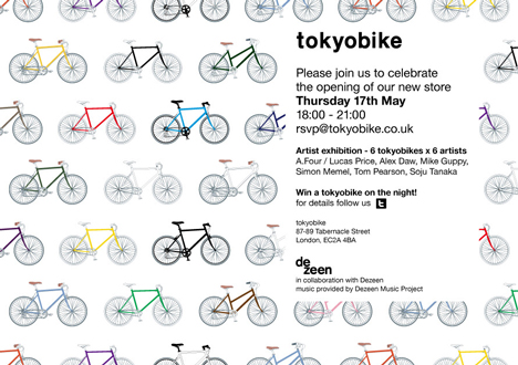 tokyobike-opening tokyobike opening party invite