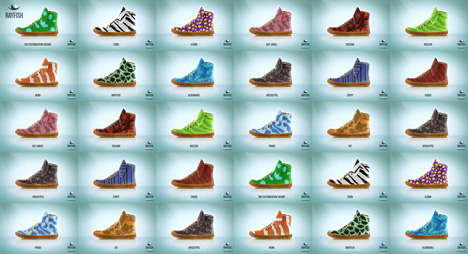Rayfish bio-customised sneakers