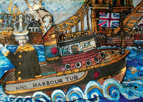 Diamond Jubilee Souvenir Poster by Sarah Hyndman Diamond Jubilee Souvenir Poster by Sarah Hyndman