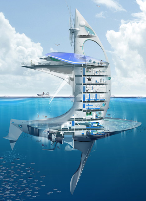 SeaOrbiter by Jacques Rougerie SeaOrbiter by Jacques Rougerie