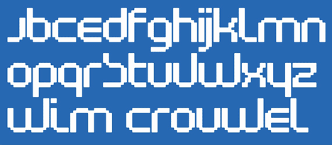 Typefaces by Wim Crouwel for The Foundry Typefaces by Wim Crouwel for The Foundry