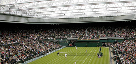 Wimbledon Centre Court sliding roof by Populous Wimbledon Centre Court sliding roof by Populous