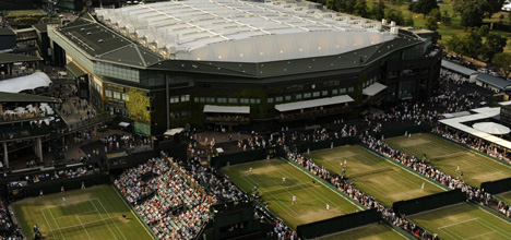 Wimbledon Centre Court sliding roof by Populous Wimbledon Centre Court sliding roof by Populous