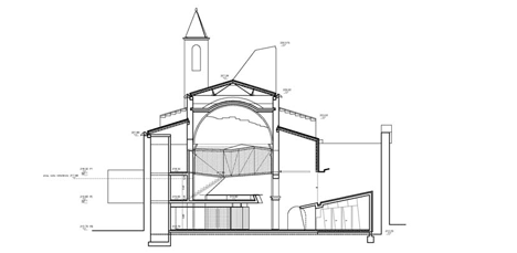 Auditorium in the Church of Saint Francis' Convent by David Closes Auditorium in the Church of Saint Francis' Convent by David Closes