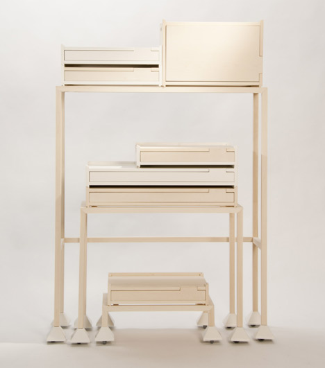 Invader Storage system by Maria Bruun