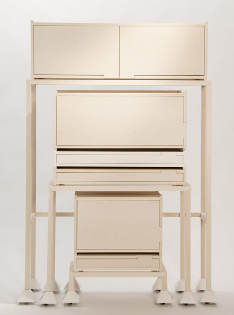 Invader Storage system by Maria Bruun