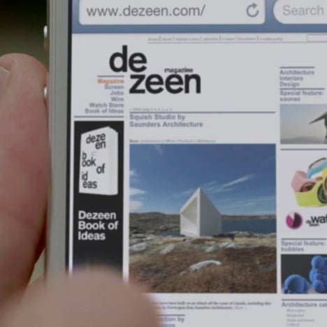 Dezeen features in Apple's iPhone 5 launch Dezeen features in Apple's iPhone 5 launch