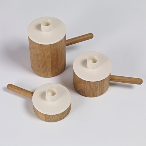 Another Ceramic Candlestick by Marie Dessuant for Another Country Another Ceramic Candlestick by Marie Dessuant for Another Country