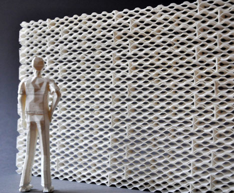 Building Bytes 3D printed bricks by Brian Peters
