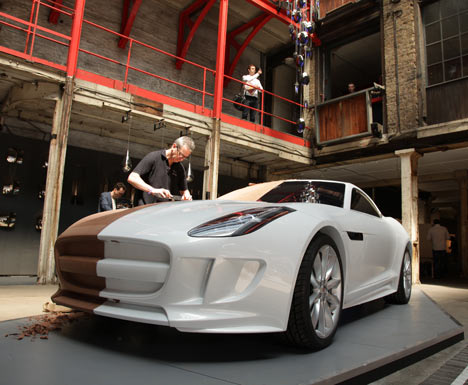 Movie: Jaguar clay modelling at Clerkenwell Design Week Movie: Jaguar clay modelling at Clerkenwell Design Week