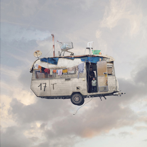 Flying Houses by Laurent Chéhère Flying Houses by Laurent Chéhère